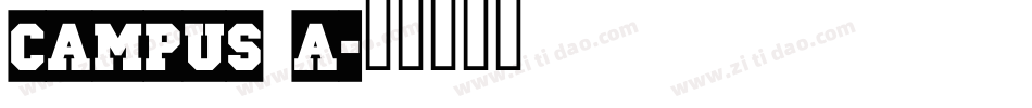 Campus A字体转换
